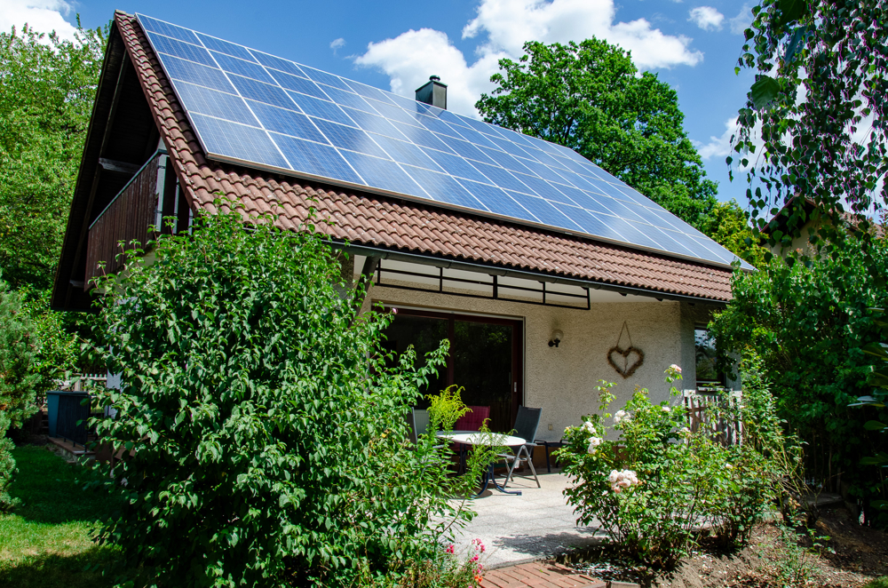 Südansicht mit PV Anlage