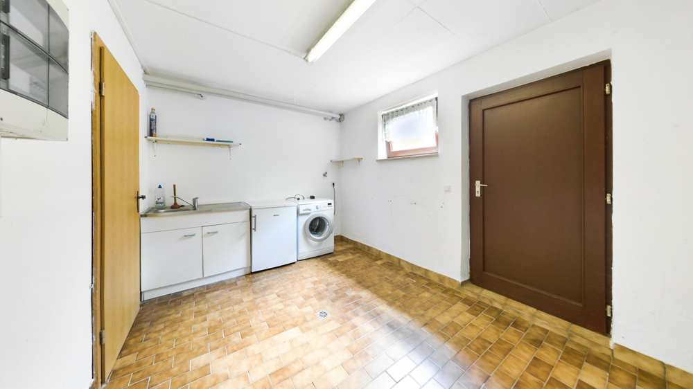 Waschkeller mit Außenzugang